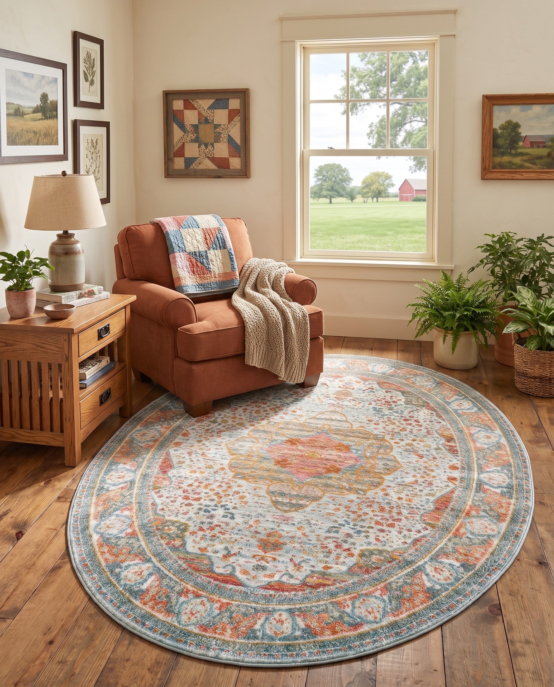 5' x 8' Santiago Oval Rug