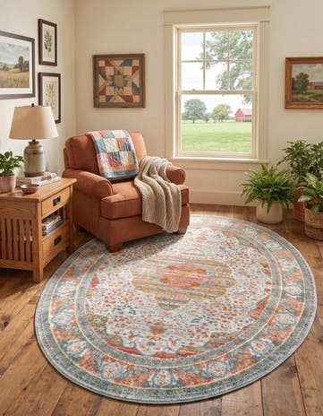 5' x 8' Santiago Oval Rug
