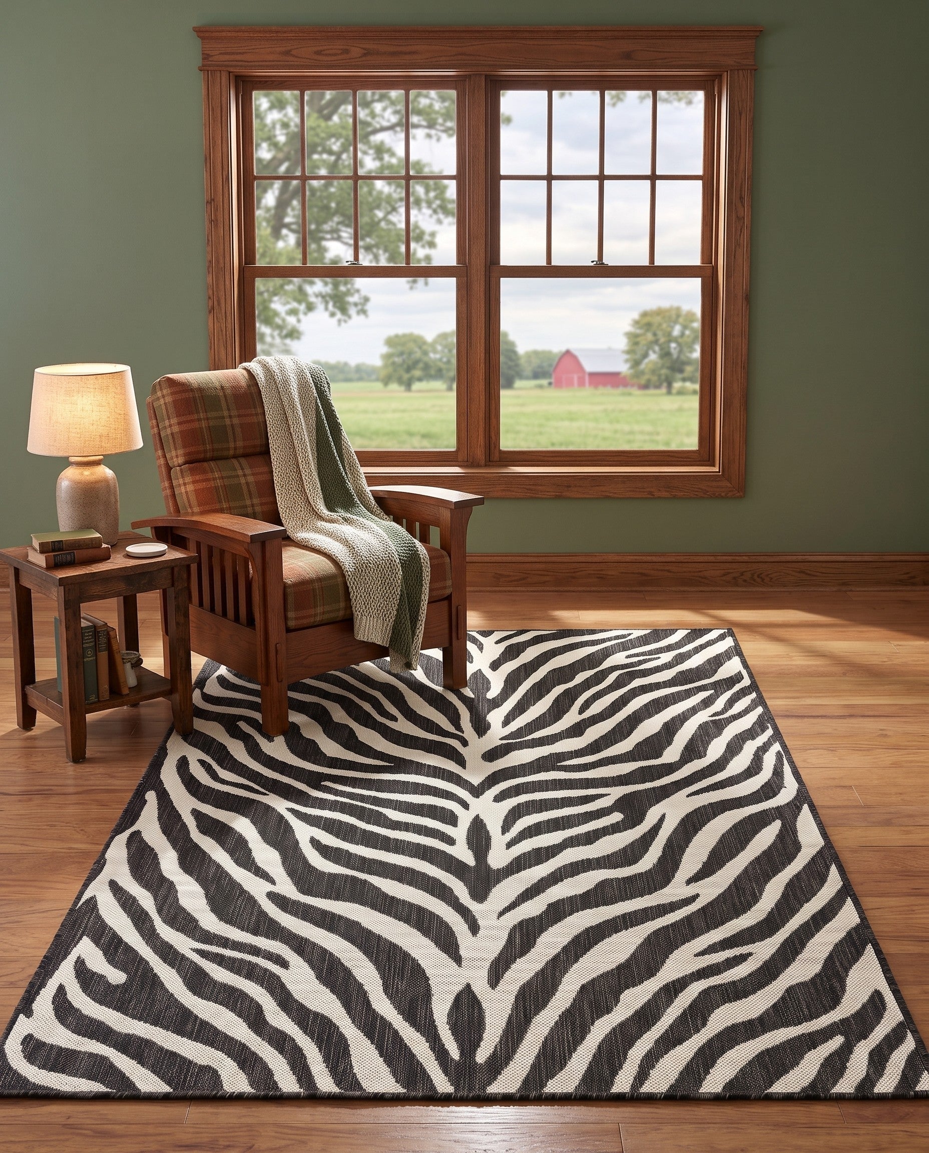 4' x 6' Easy-Clean Safari Indoor / Outdoor Rug