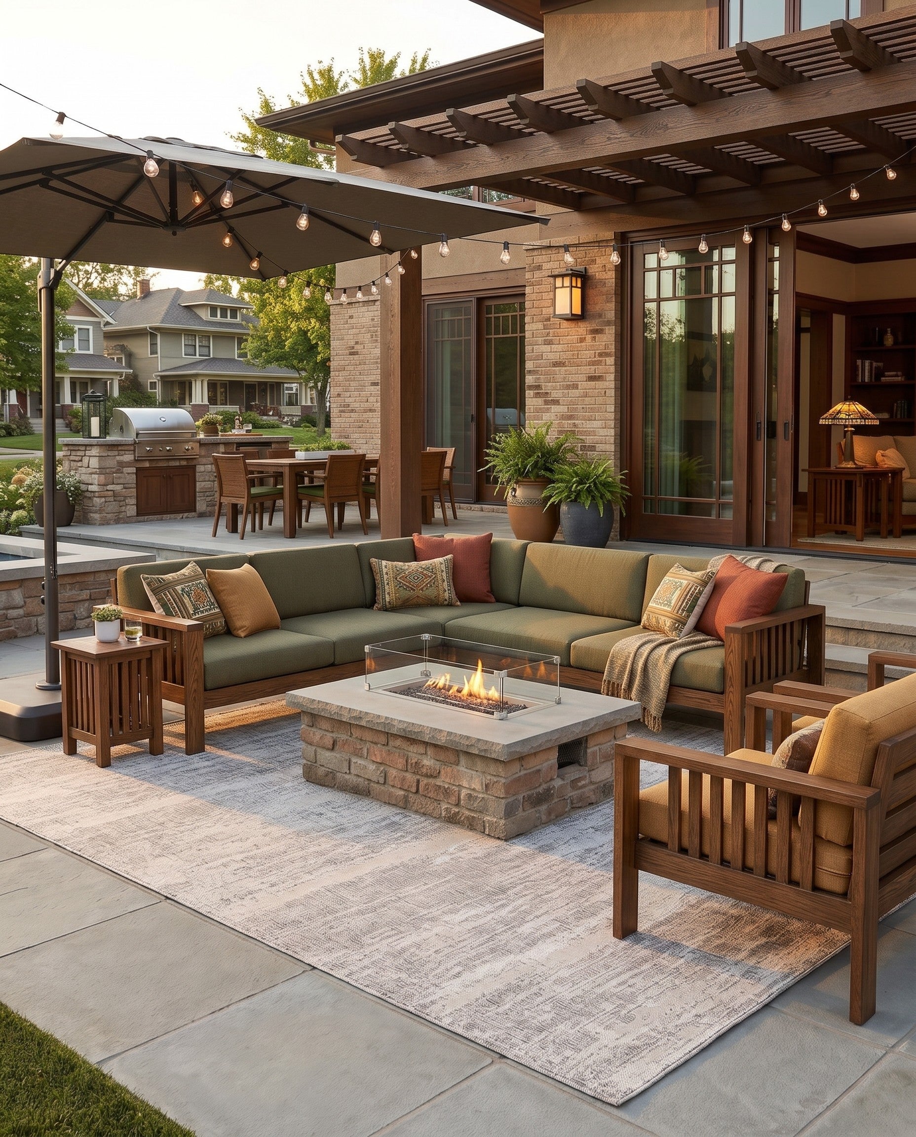 10' x 14' Easy-Clean Modern Indoor / Outdoor...