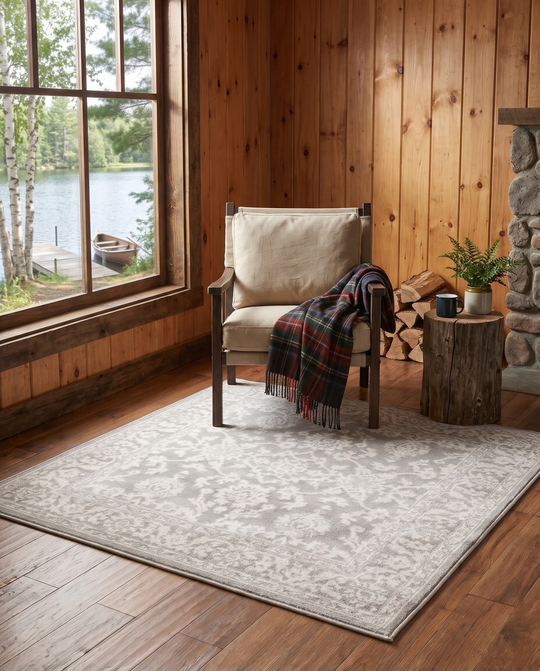 4' x 4' Charlotte Square Rug