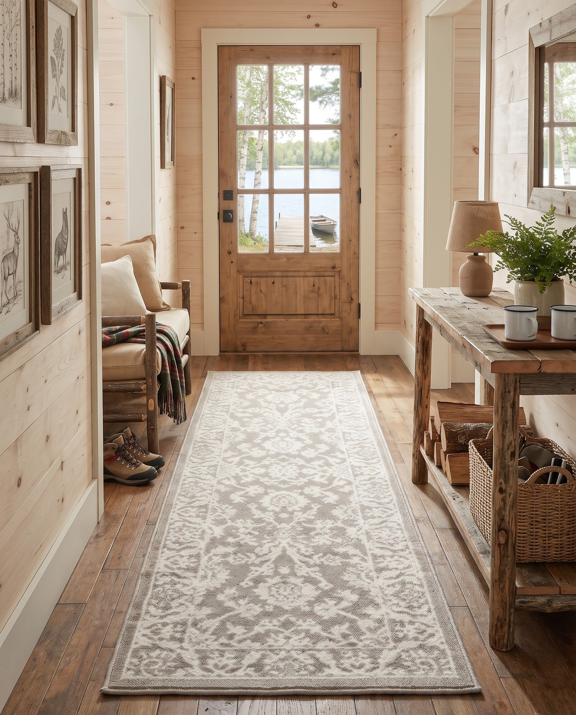 Light Gray Charlotte Elinor Runner Rug