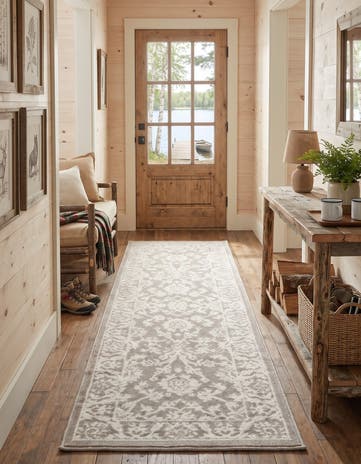 Light Gray Charlotte Elinor Runner Rug