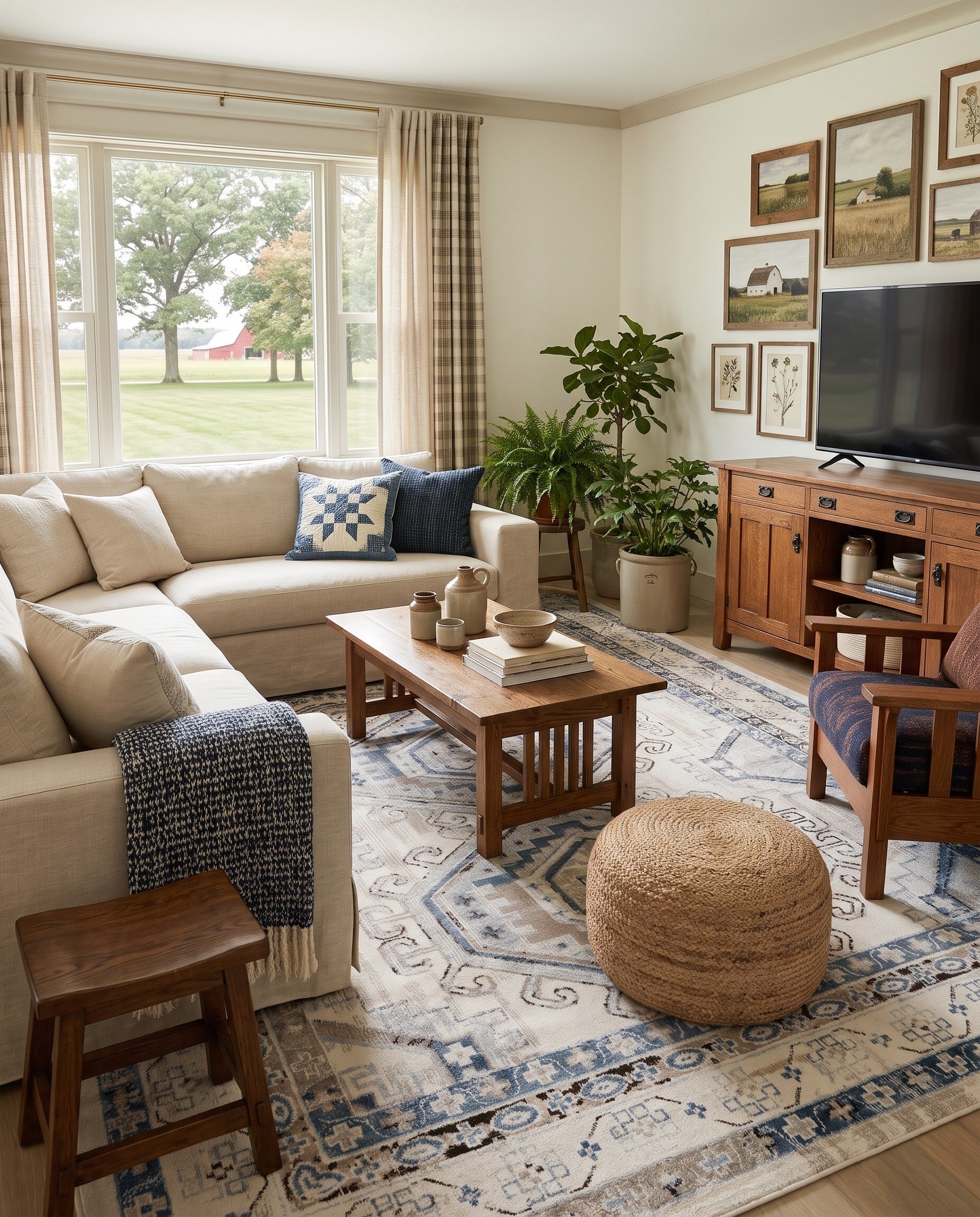 Blue Gray Charlotte Rug