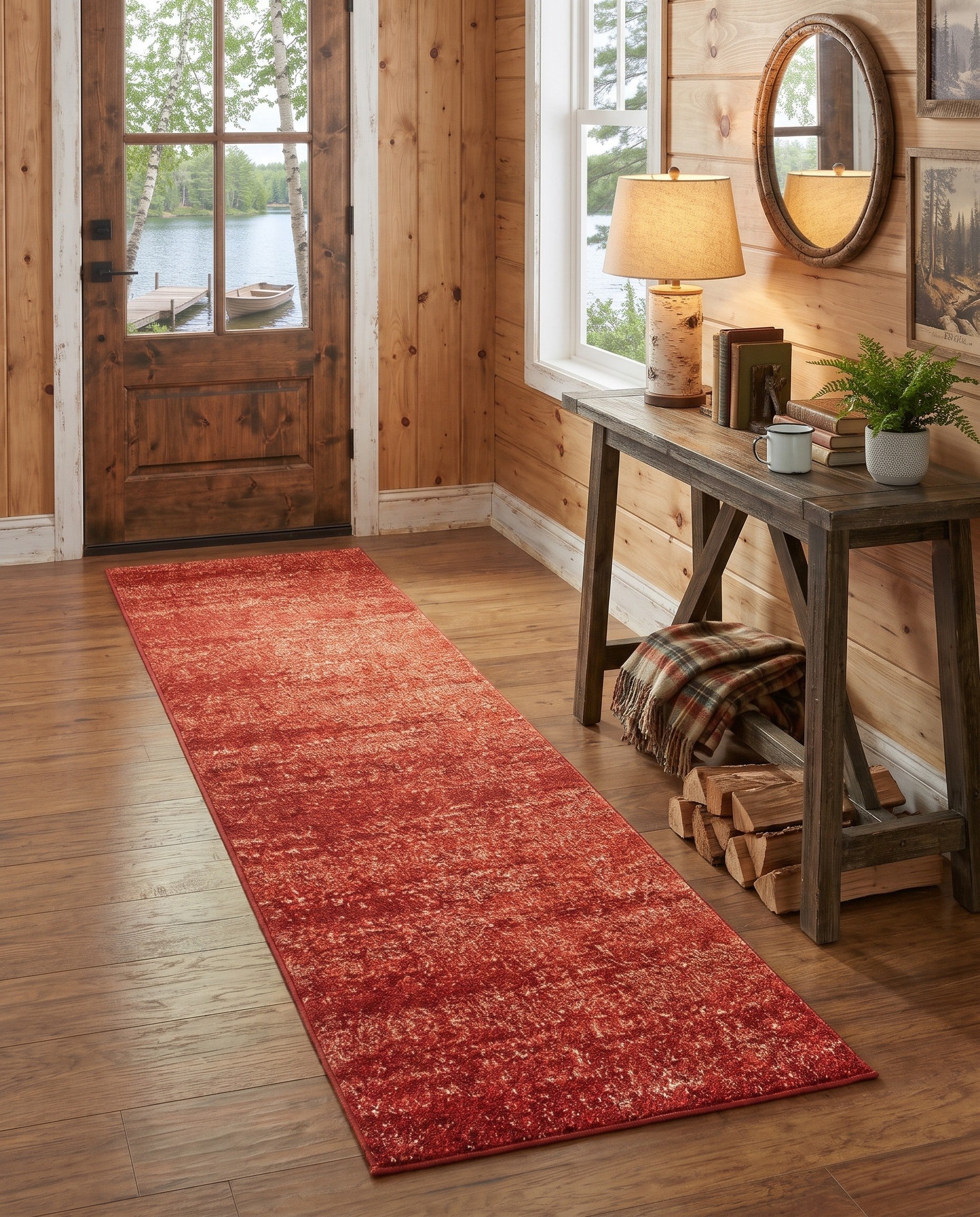 Terracotta Angelica Runner Rug