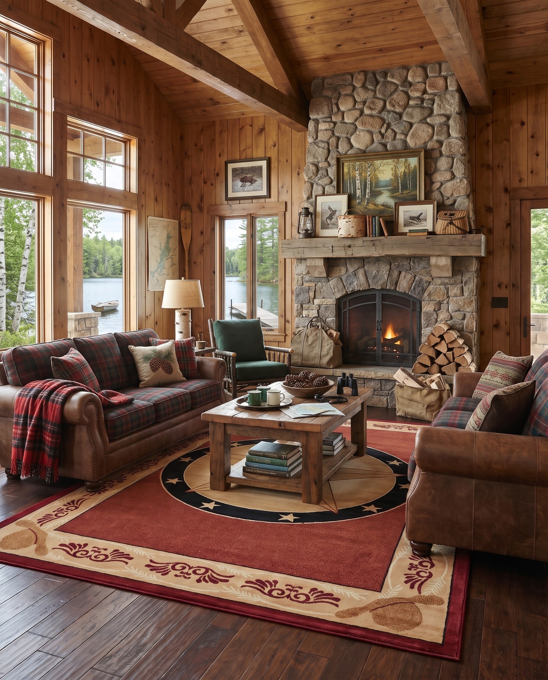 Red Pioneer Rug