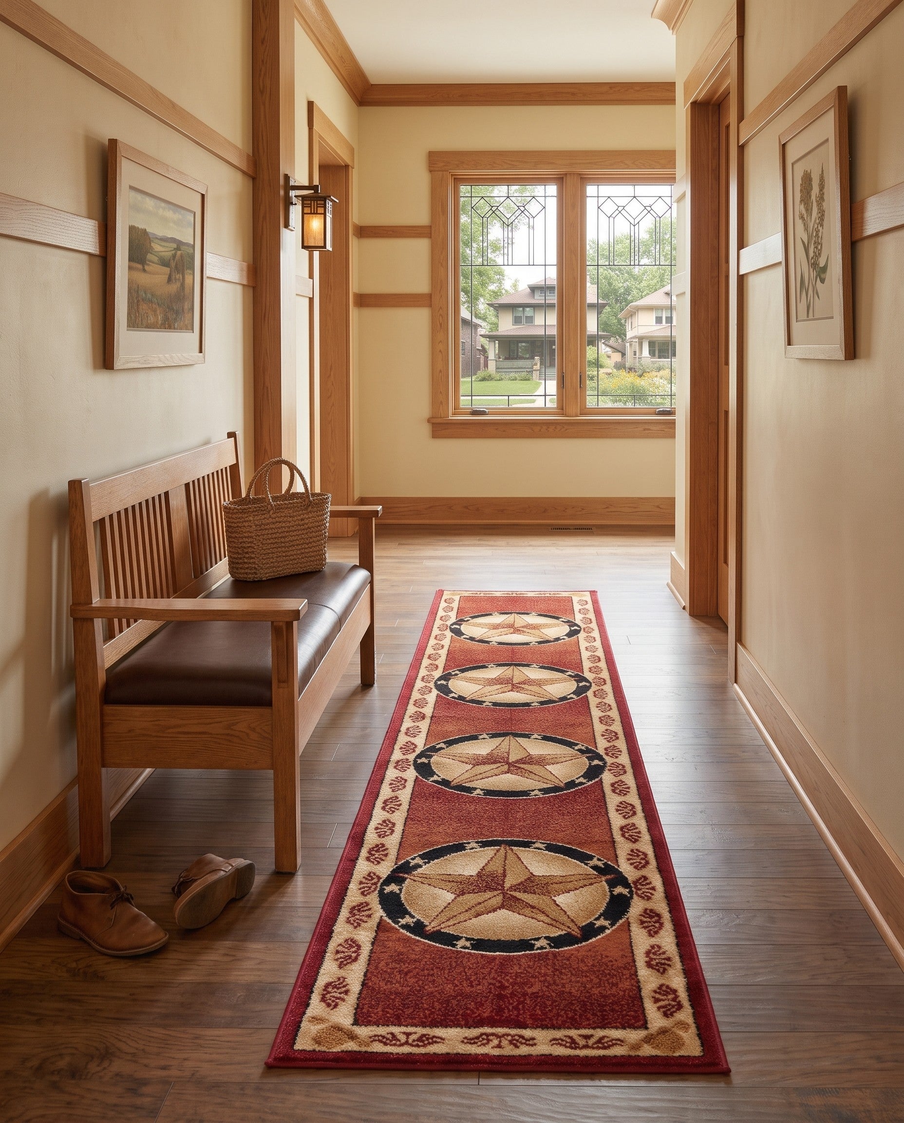 Red Pioneer Runner Rug