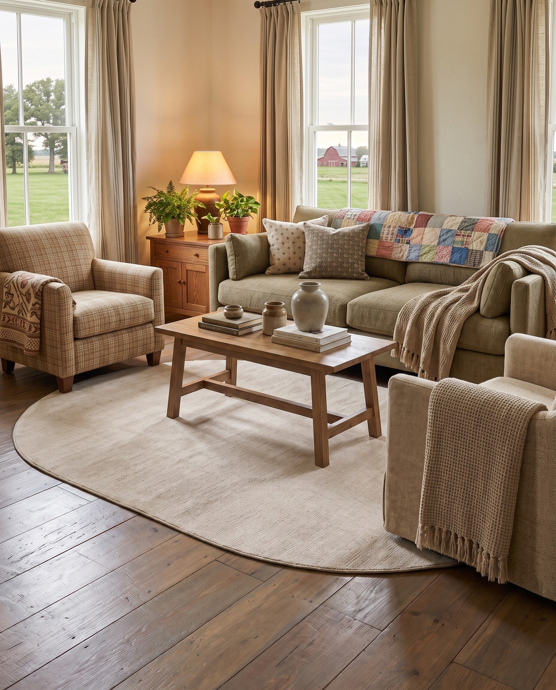 5' 3 x 8' Finsbury Oval Rug