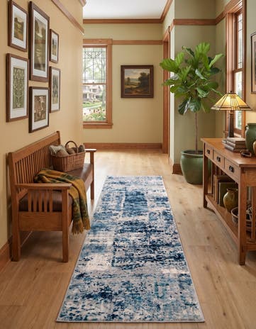 Blue Finsbury Runner Rug