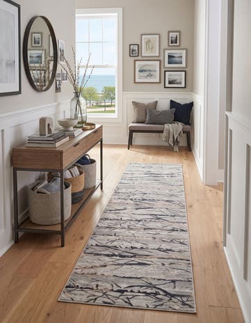 Gray Finsbury Cypress Runner Rug