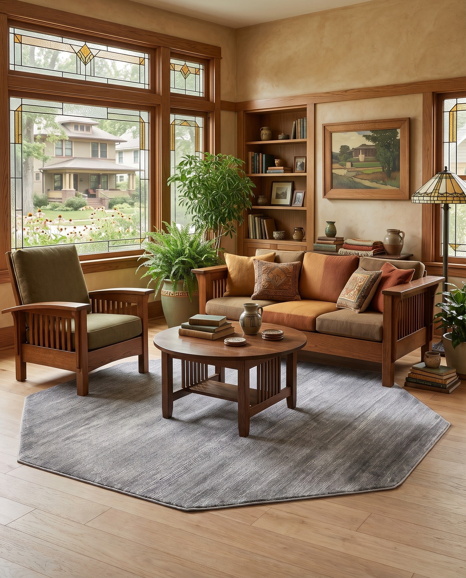 Gray Finsbury Octagon Rug