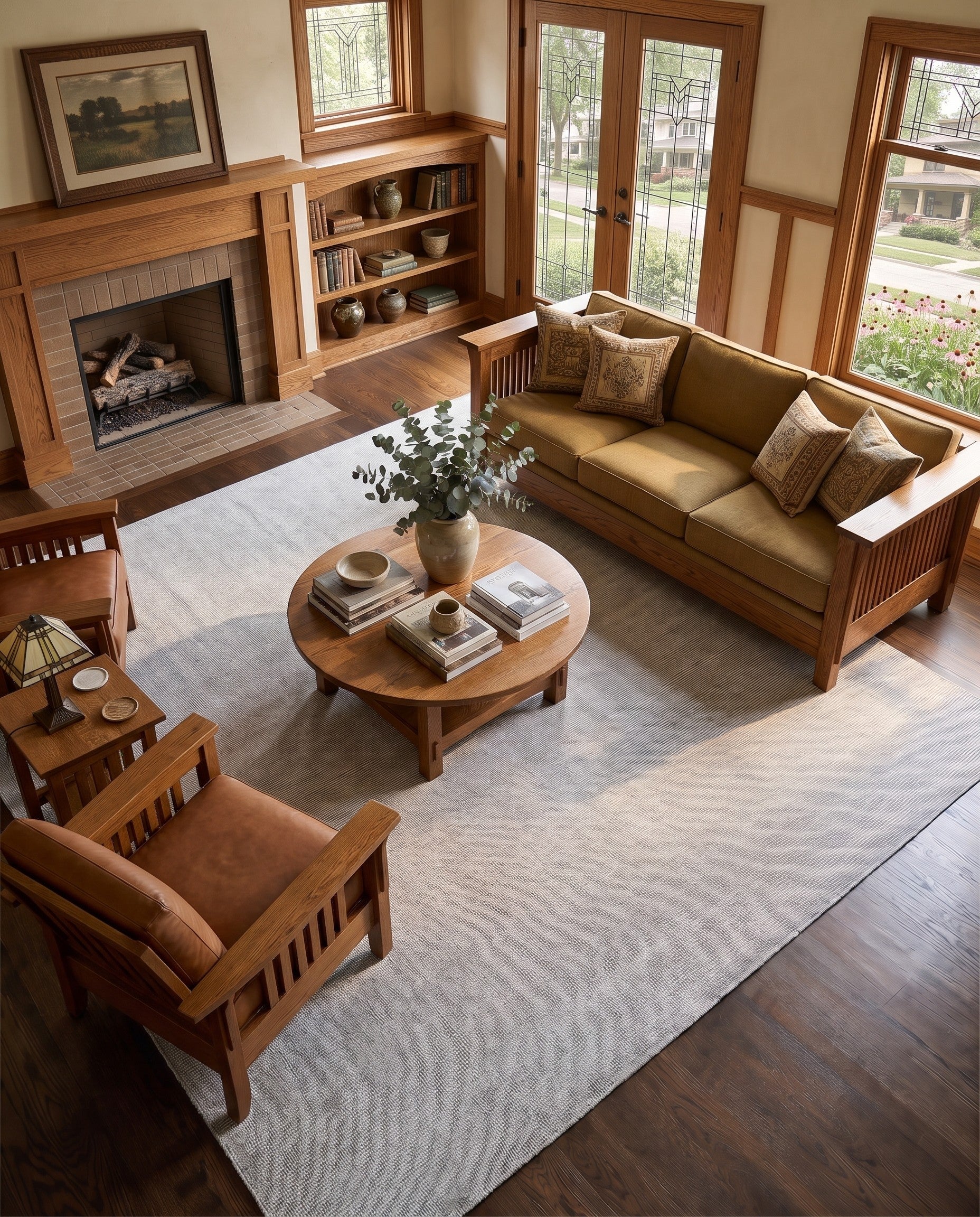 10' x 10' Hand Woven Jill Zarin English Manor Farmhouse Wool Square Rug