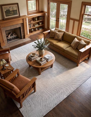 10' x 10' Hand Woven Jill Zarin English Manor Farmhouse Wool Square Rug