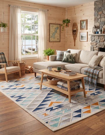Gray Easy-Clean Aruba Indoor / Outdoor Rug