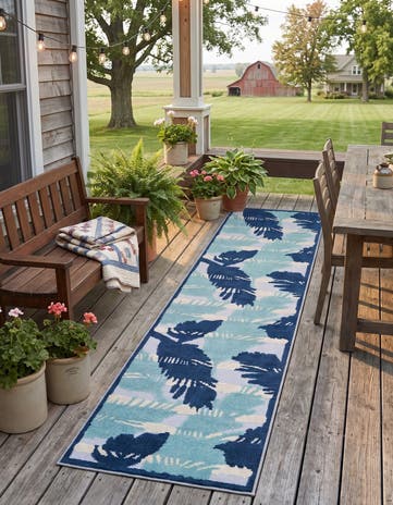 2' x 10' Easy-Clean Aruba Indoor / Outdoor Runner Rug