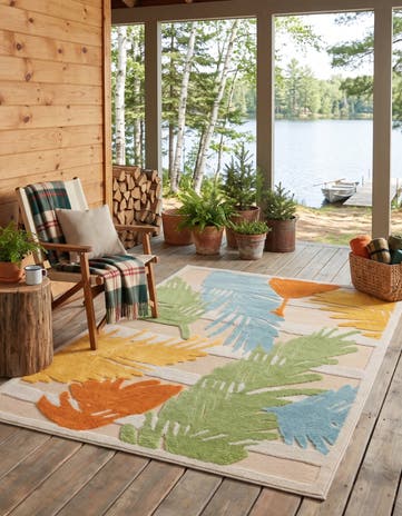 Beige Easy-Clean Aruba Indoor / Outdoor Rug