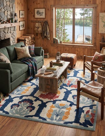Ivory Easy-Clean Belize Indoor / Outdoor Rug