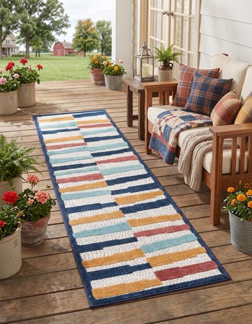2' x 8' Easy-Clean Belize Indoor / Outdoor Runner Rug
