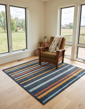 Charcoal Gray Easy-Clean Belize Indoor / Outdoor Square Rug
