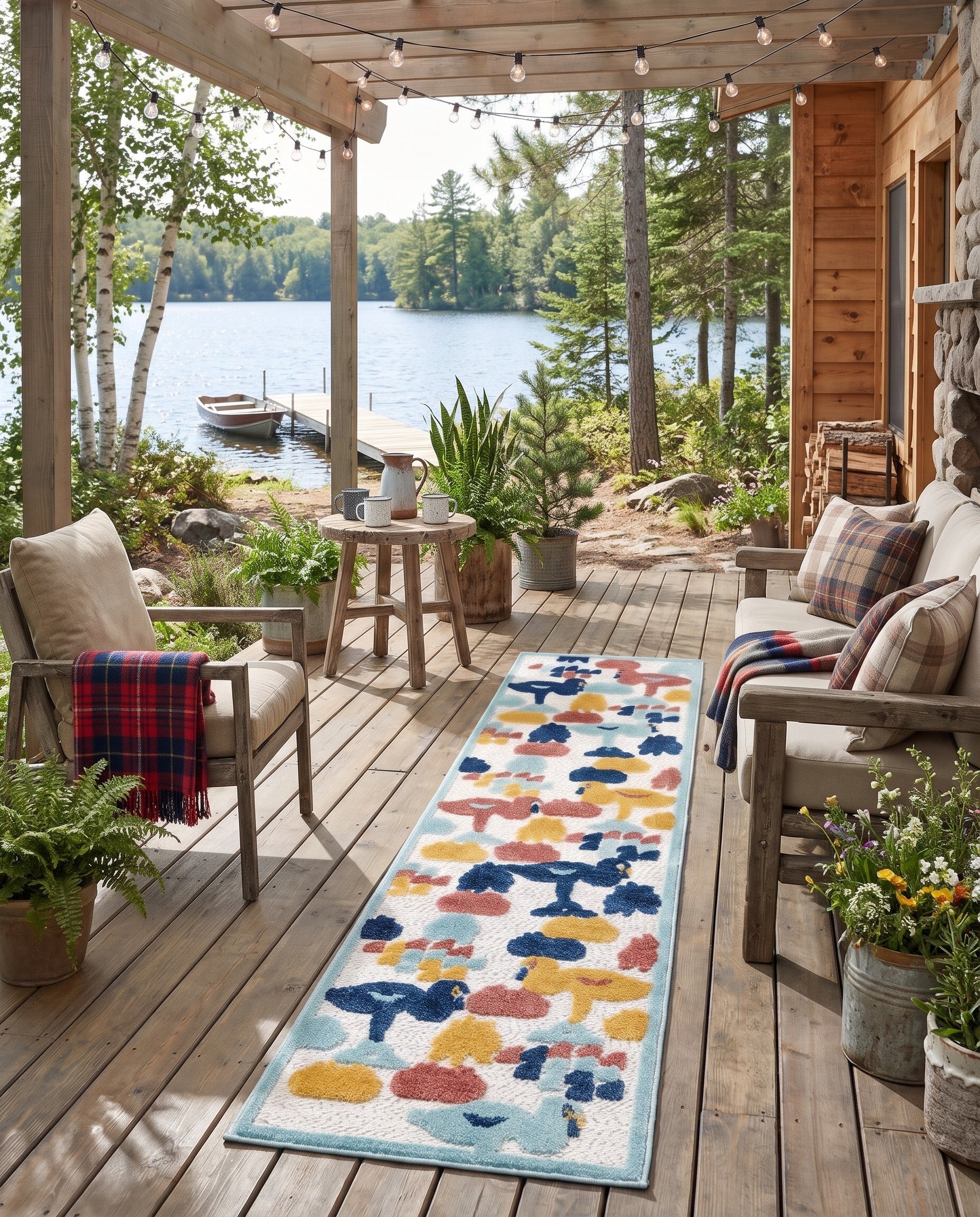 2' x 10' Easy-Clean Belize Indoor / Outdoor Runner Rug