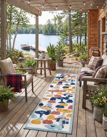 2' x 10' Easy-Clean Belize Indoor / Outdoor Runner Rug
