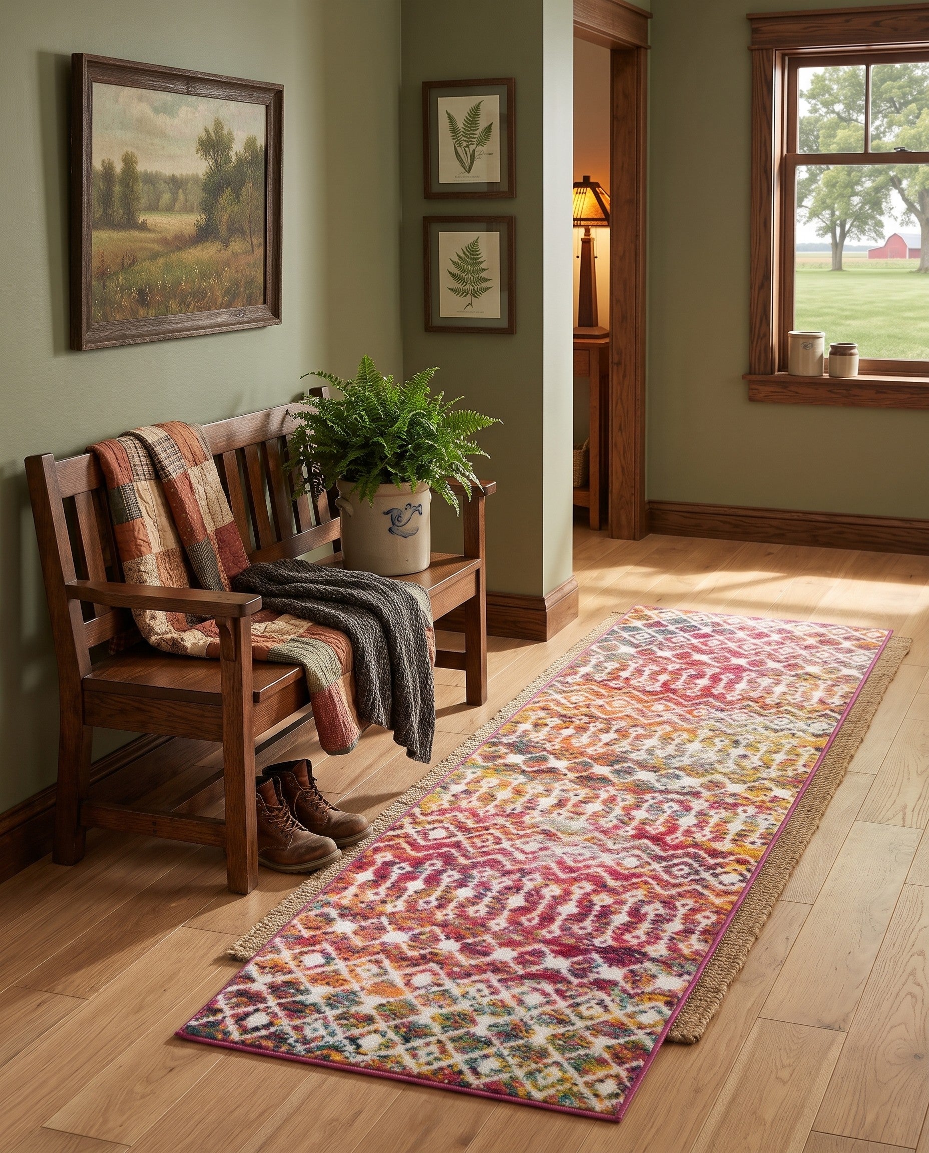 Moroccan Trellis Runner Rug