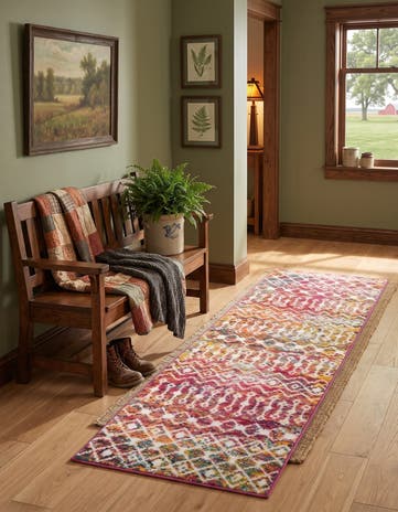 Moroccan Trellis Runner Rug