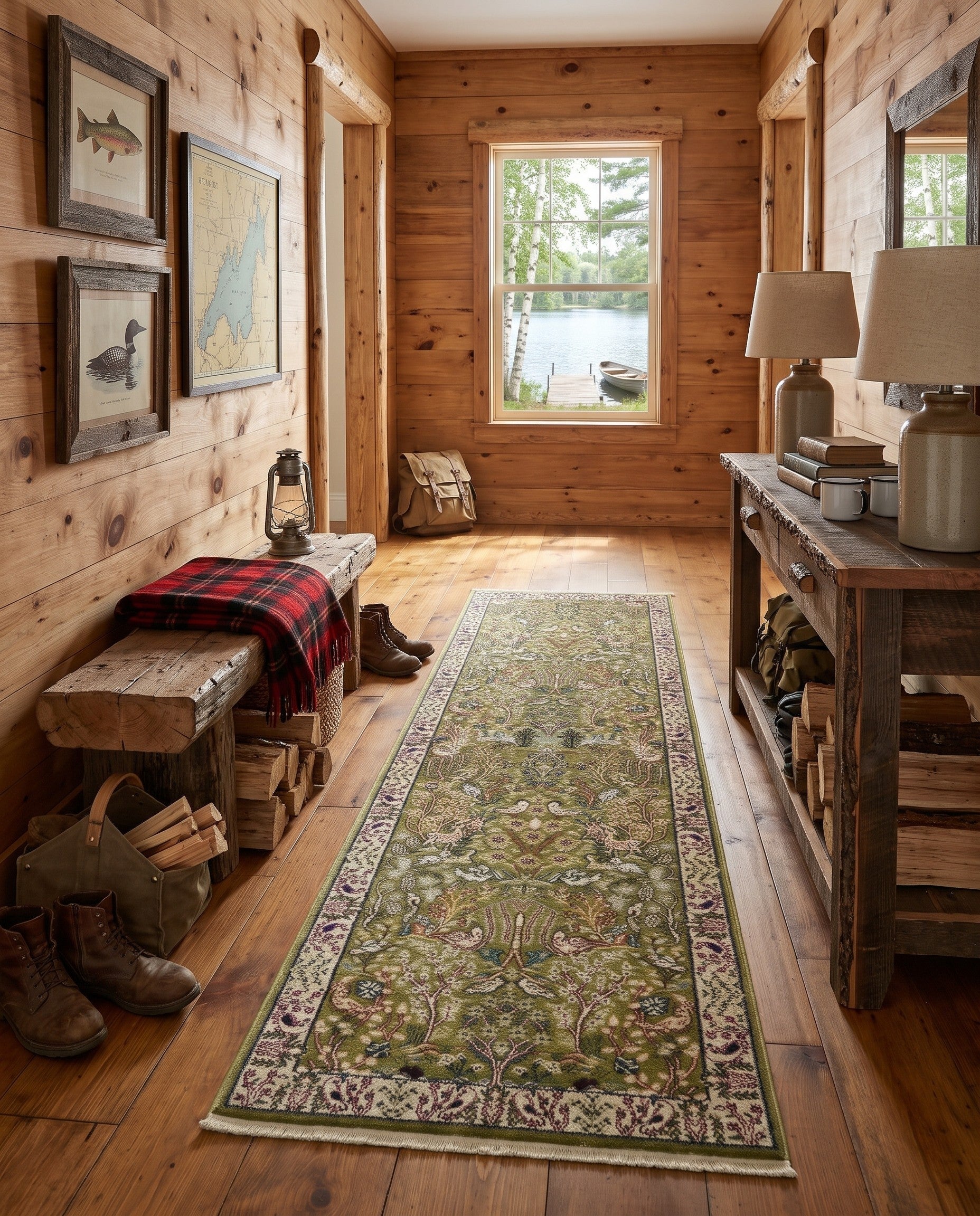 2' 7 x 9' Nain Design Runner Rug
