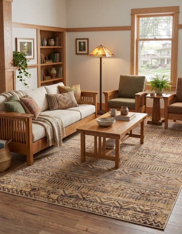 Beige Saturn Rug