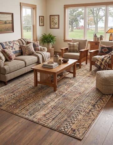 7' 10 x 7' 10 Saturn Square Rug