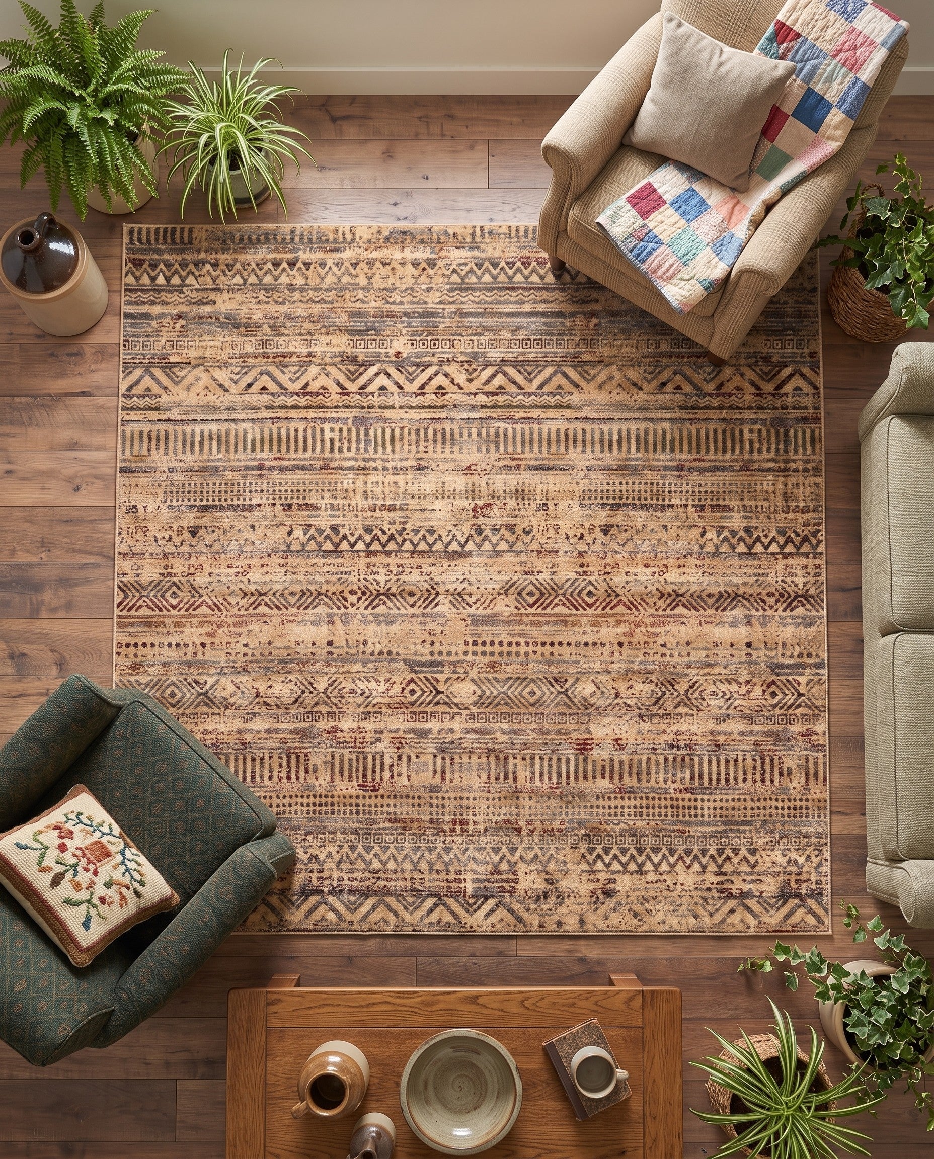 7' 10 x 7' 10 Saturn Square Rug