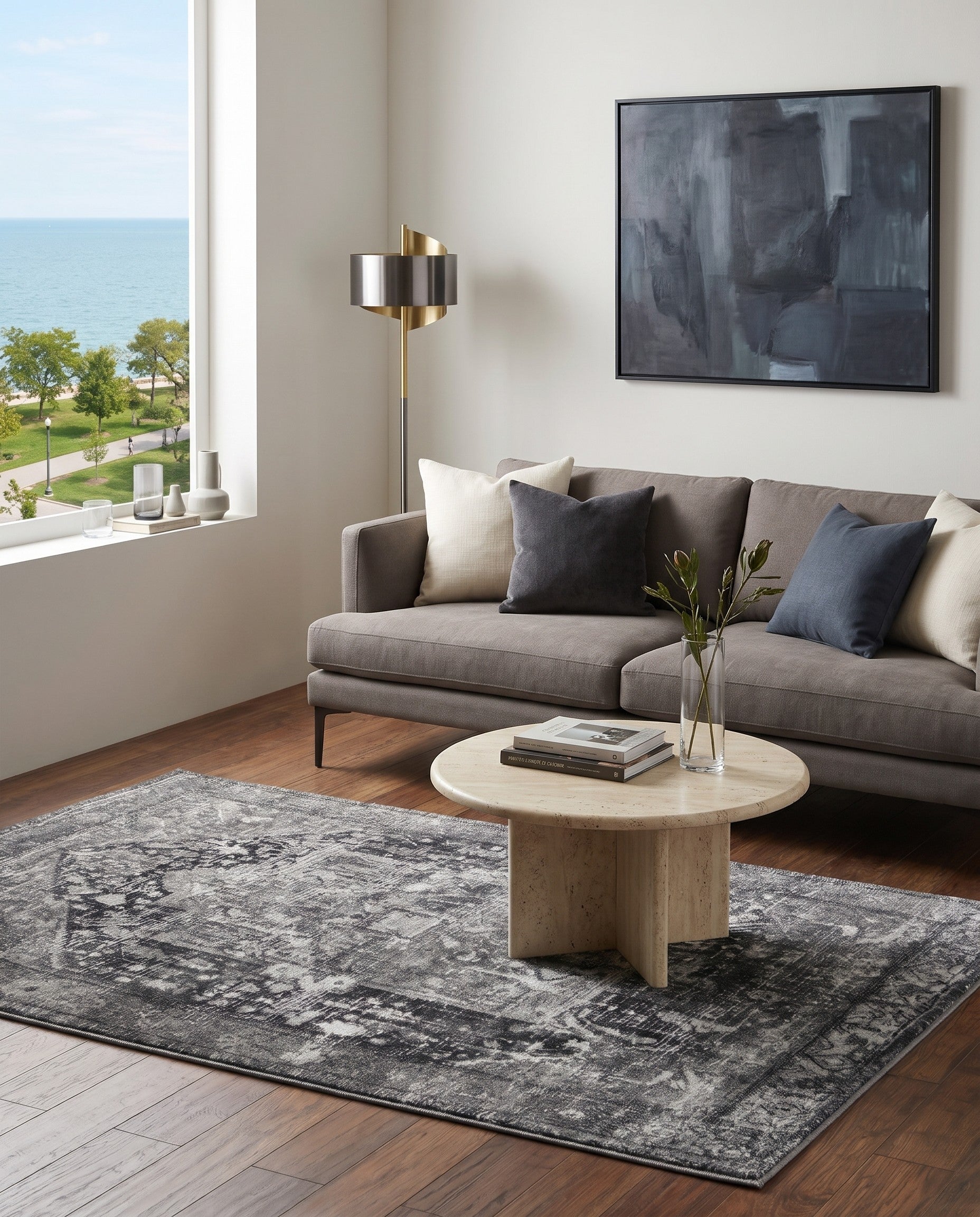Steel Gray Medina Rug