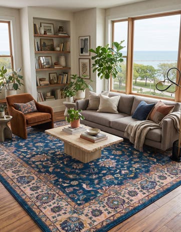Egyptian Blue Medina Rug