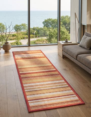 2' x 6' Easy-Clean Baja Indoor / Outdoor Runner Rug