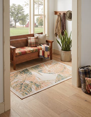 Ivory Easy-Clean Baja Indoor / Outdoor Rug