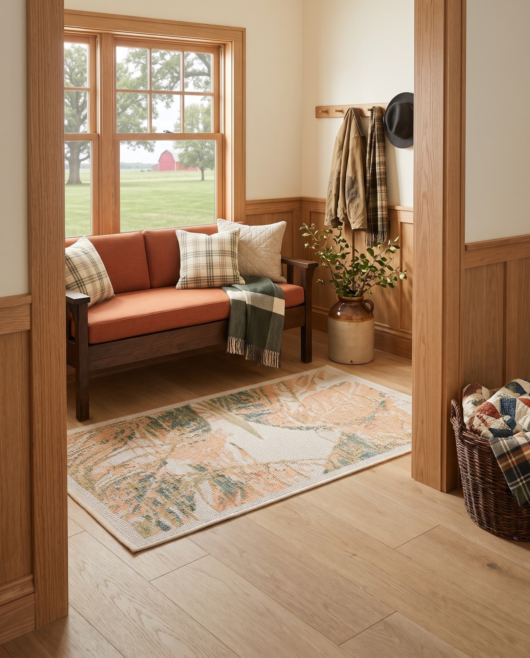 Ivory Easy-Clean Baja Indoor / Outdoor Rug