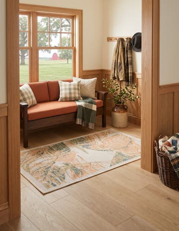 Ivory Easy-Clean Baja Indoor / Outdoor Rug