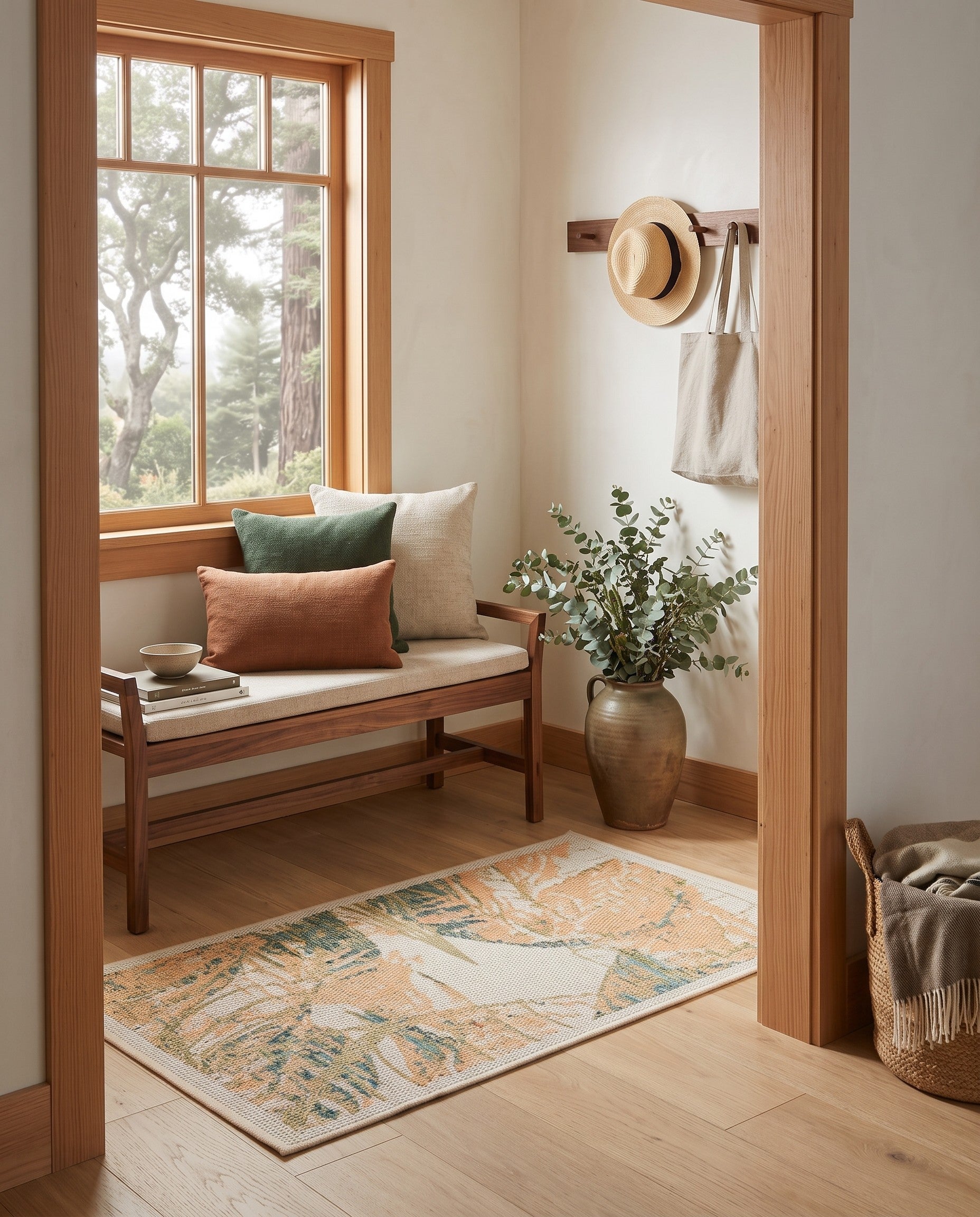 Ivory Easy-Clean Baja Indoor / Outdoor Rug