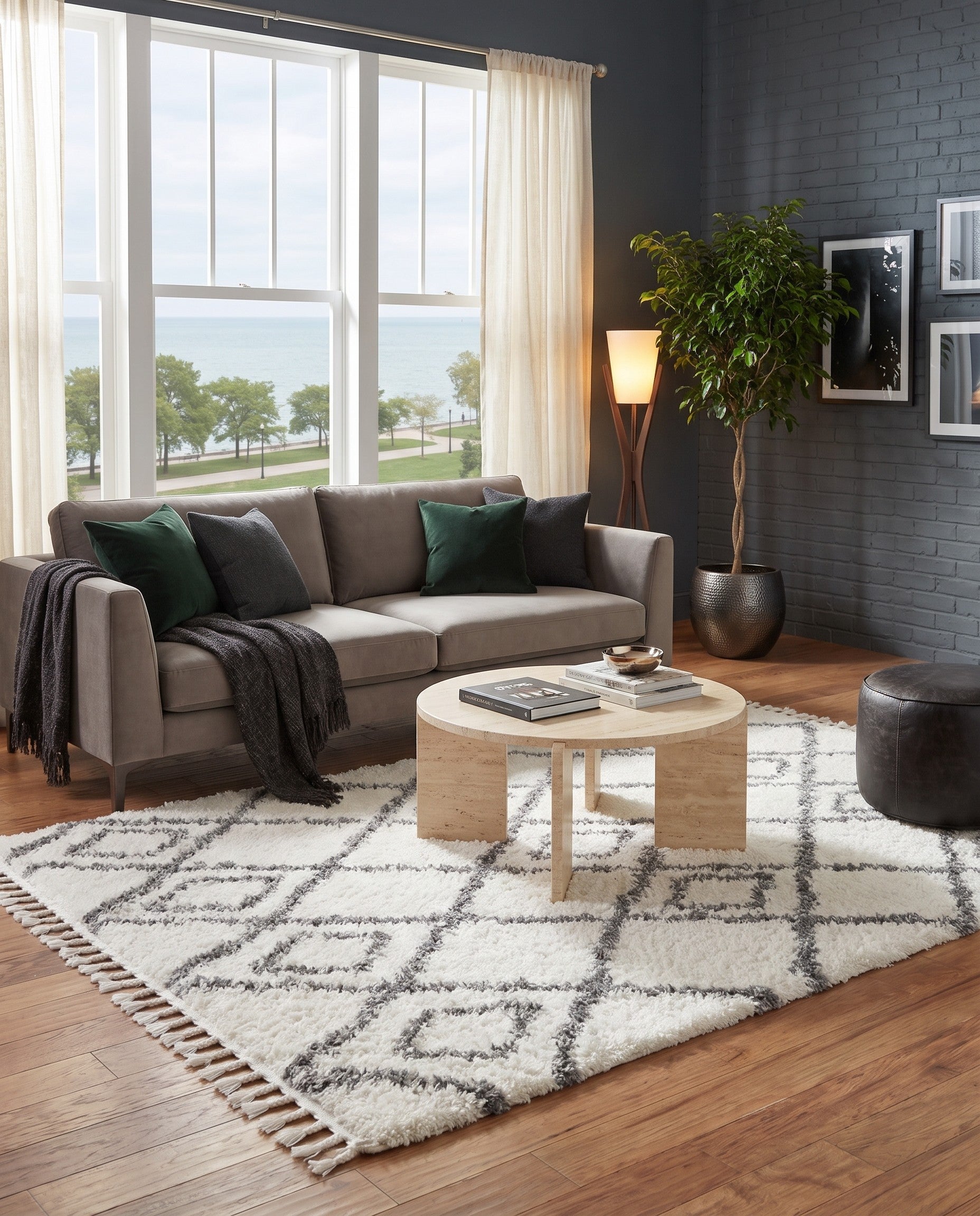 5' 3 x 7' 7 Athena Shag Rug