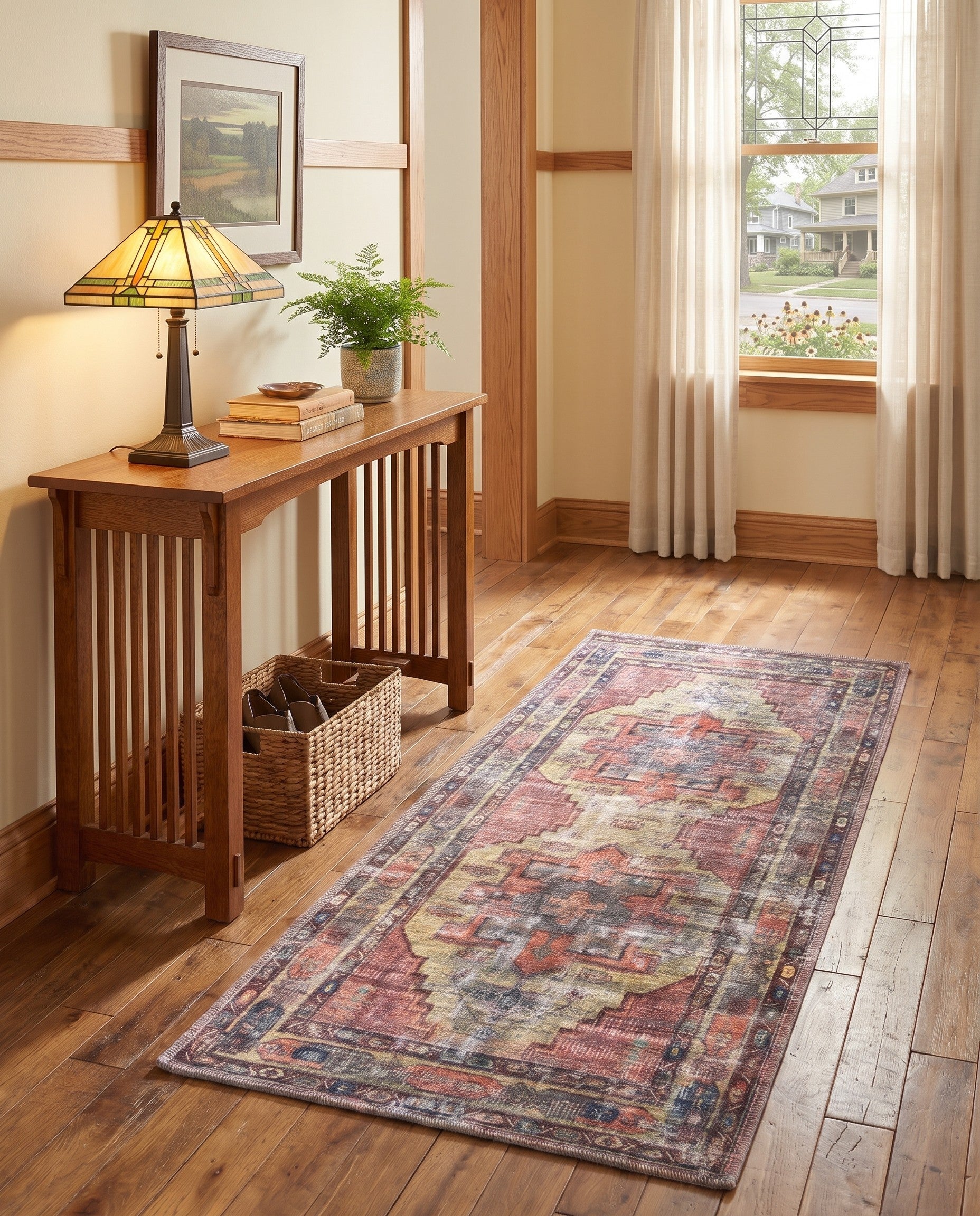 2' x 4' Washable Maahru Runner Rug