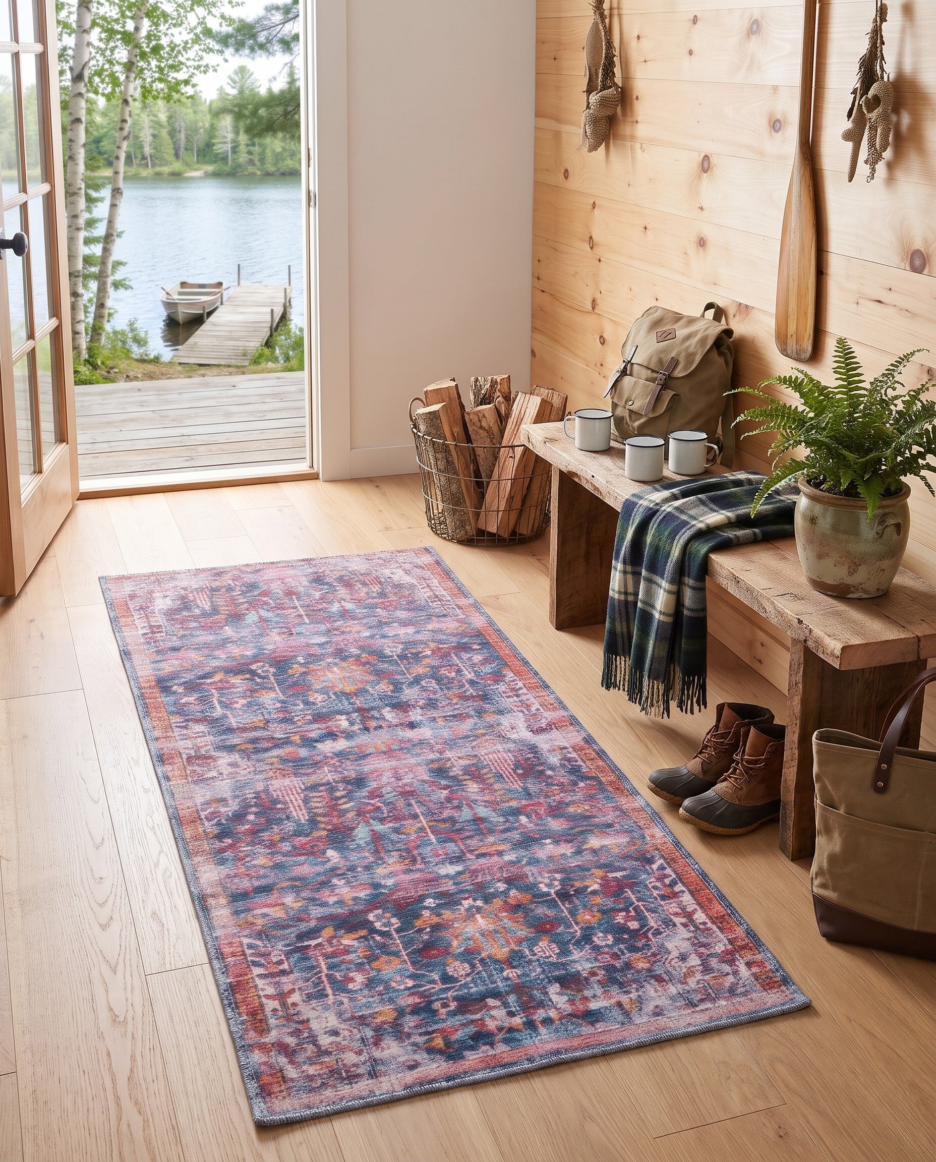2' x 4' Washable Maahru Runner Rug