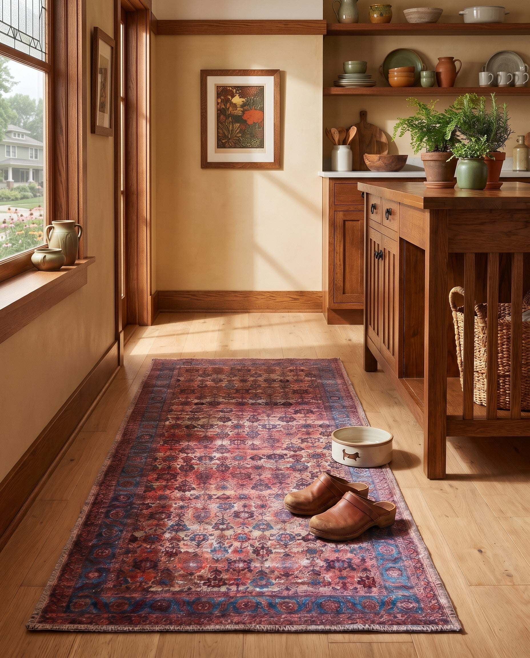 2' x 4' Washable Maahru Runner Rug