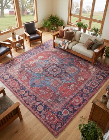 10' 6 x 10' 6 Washable Maahru Square Rug