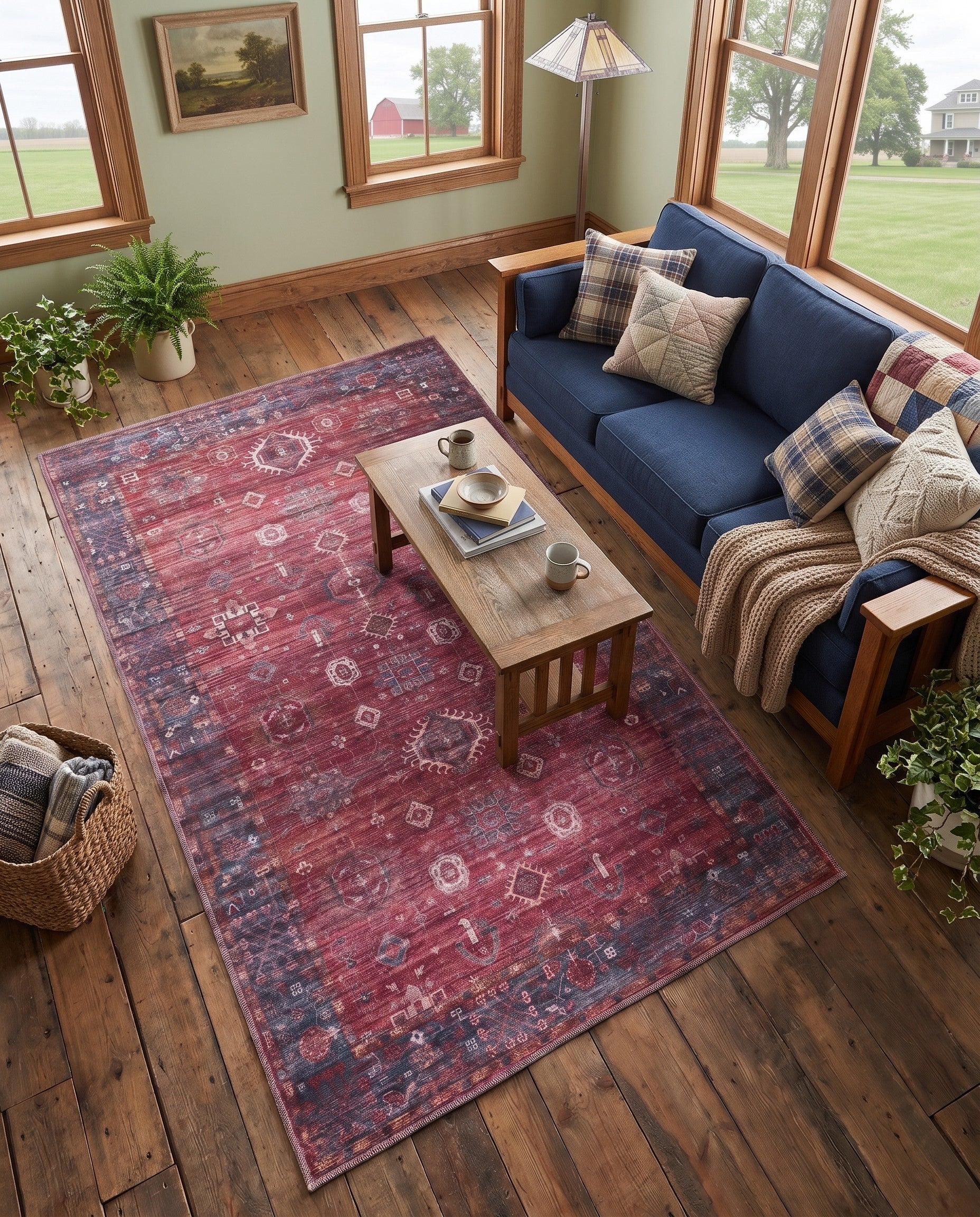 4' x 6' Washable Maahru Rug