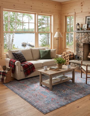 5' 3 x 8' Washable Maahru Rug