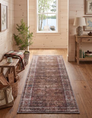 2' x 8' Washable Nostalgia Runner Rug