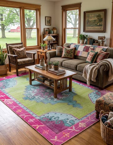 7' 6 x 10' 6 Washable Timeless Rug