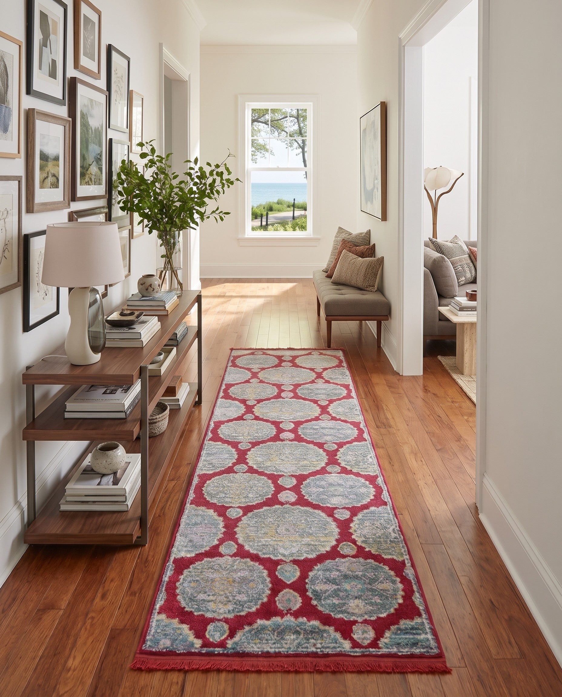 Red Paragon Runner Rug