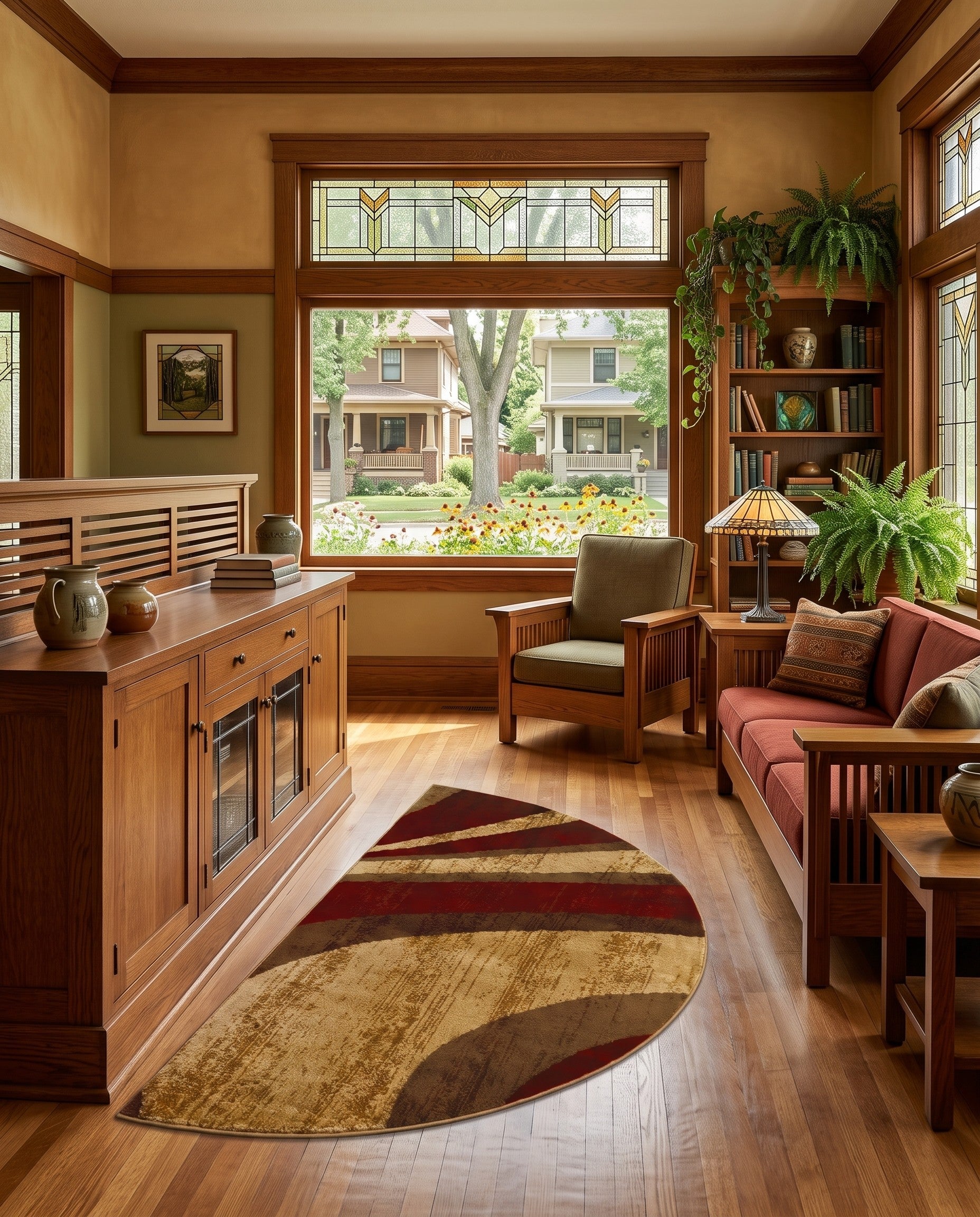 Beige Cafe Hearth Rug