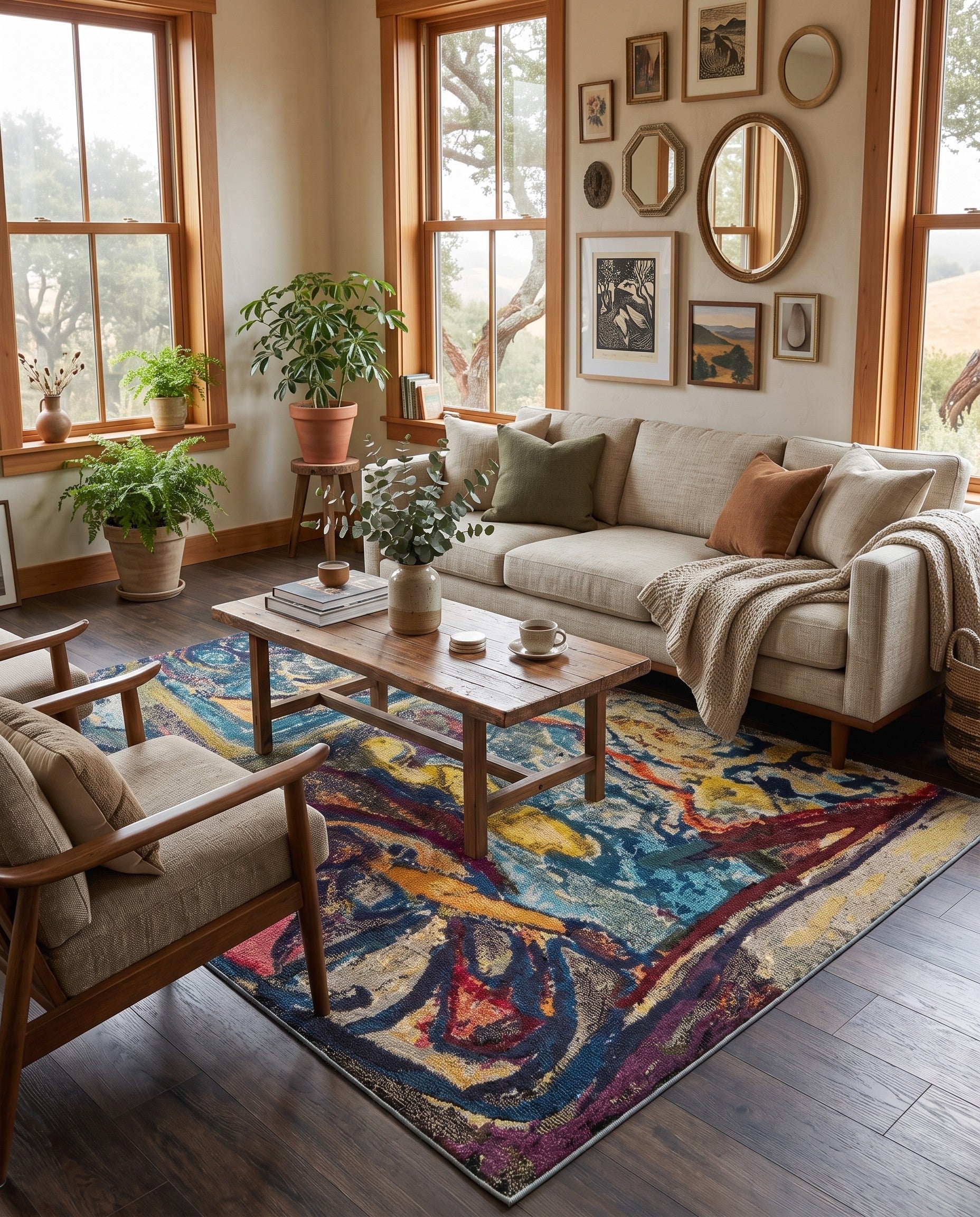 5' 3 x 8' Washable Haerfest Rug